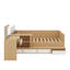 Lit plateforme double en bois avec tiroirs, tablettes et coiffeuse-1559587237