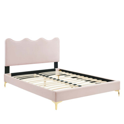 Modway Current Performance Velvet Platform Bed by Modway
