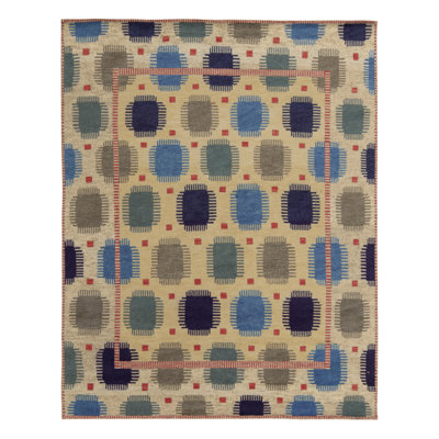 Scandinavian Wool Geometric Area Rug