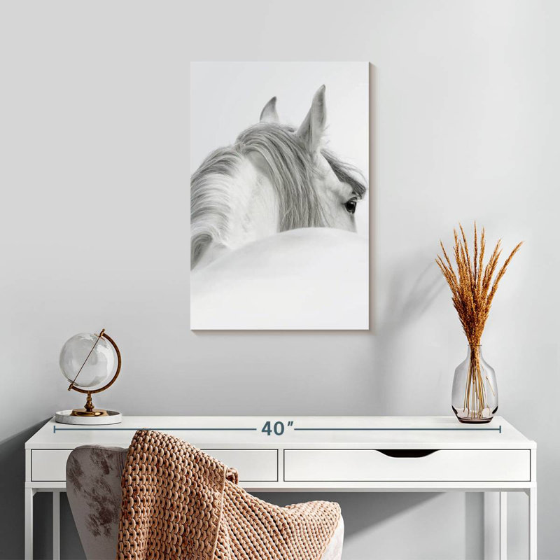 Brampt Gray Haired Horse, 24" H x 16" W