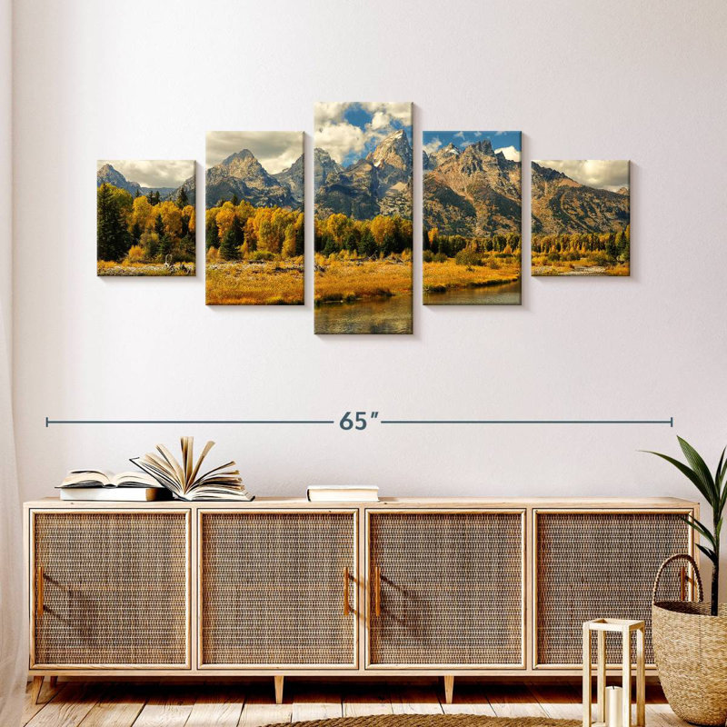 Orignal d'automne Grand Teton, H 24 po x l 55 po