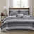 Premium King Bedding Sets, Microfiber Cotton Striped Home Decor