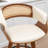 Swivel Upholstered Cane Back Counter Height Bar Stools-1863290112-1863290119