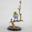 Porcelain Finch Bird Figurine With Bronze Ormolu In Bird Figure Collection
