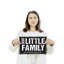 Enseigne en plastique 10 pouces x 14 pouces Our Little Family-119523205