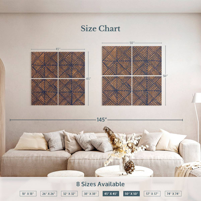 Copper Pattern, 50" H x 50" W