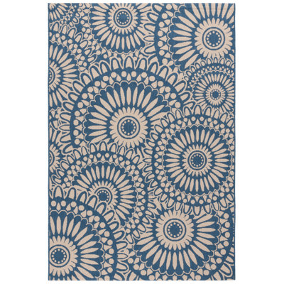 Tapis d'intérieur / extérieur à motif géométrique Courtyard Performance