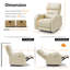 Fauteuil inclinable électrique berçant triple avec appui-tête électrique et repose-pieds allongé, position infinie, similicuir-1841056875