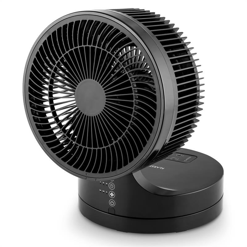 Touchstream 25cm Oscillating Table Fan, Black