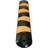 Rubber Speed Bump, 1 Pack 2 Channel Speed Bump Hump, 72" Long Modular Speed Bump Rated 22000 LBS Loading, 72.8 x 12.2 x 2.2 Garage Speed Bump for Asphalt Concrete Gravel Driveway with 2 End Cap