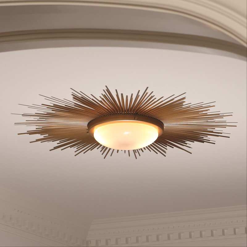 Sunburst 2-Light Fixture Flush Mount
