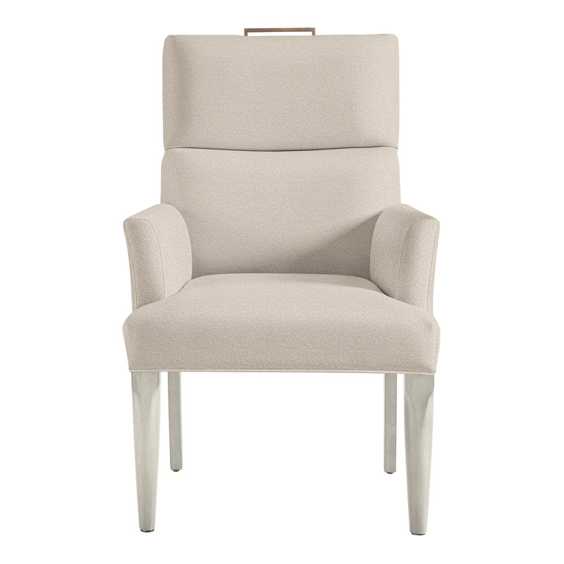 Thom Filicia Home Fabric Tight Back Arm Chair, Wrenn, Nadia Steam