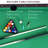Ensemble de table de billard robuste de 6 pi avec patins, queues de billard, boules, triangles, craies et brosse RayChee 