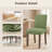 17.3'' Wide Modern Upholstered Fabric High Back Parsons Side Dining Chair with Solid Wood Legs-668816447