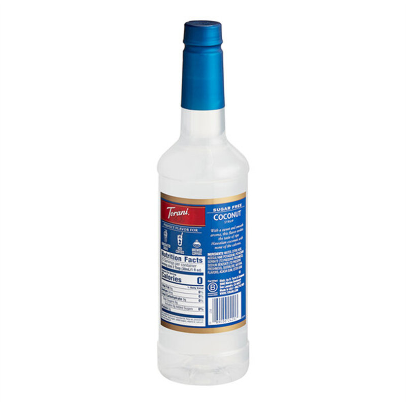 Sirop aromatisant à la noix de coco sans sucre Torani 750 ml 880532901