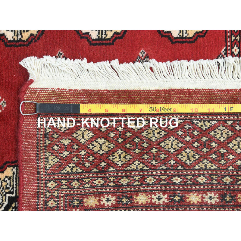 Vetra One-of-a-Kind Rectangle 4'0" X 6'3" New Age Area Rug in Red