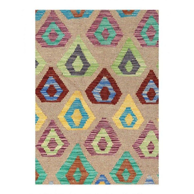 Tapis unique bleu 3 pi 3 po x 6 pi 7 po Calvie