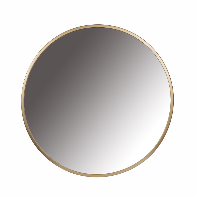 Lucas Circle Wall Mirror, Gold