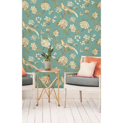 Ashford Toiles Fanciful 27' L x 27" W Wallpaper Roll