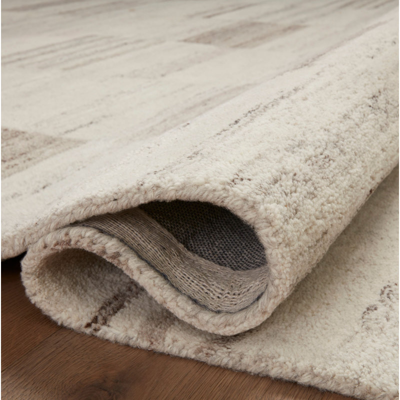 Tapis ivoire / colombe Amber Lewis x Loloi Rocky, Rectangle 7 pi 9 po x 9 pi 9 po