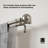 Bolas Double Curtain Rod for Windows, Adjustable 72" to 144", Nickel-94237678