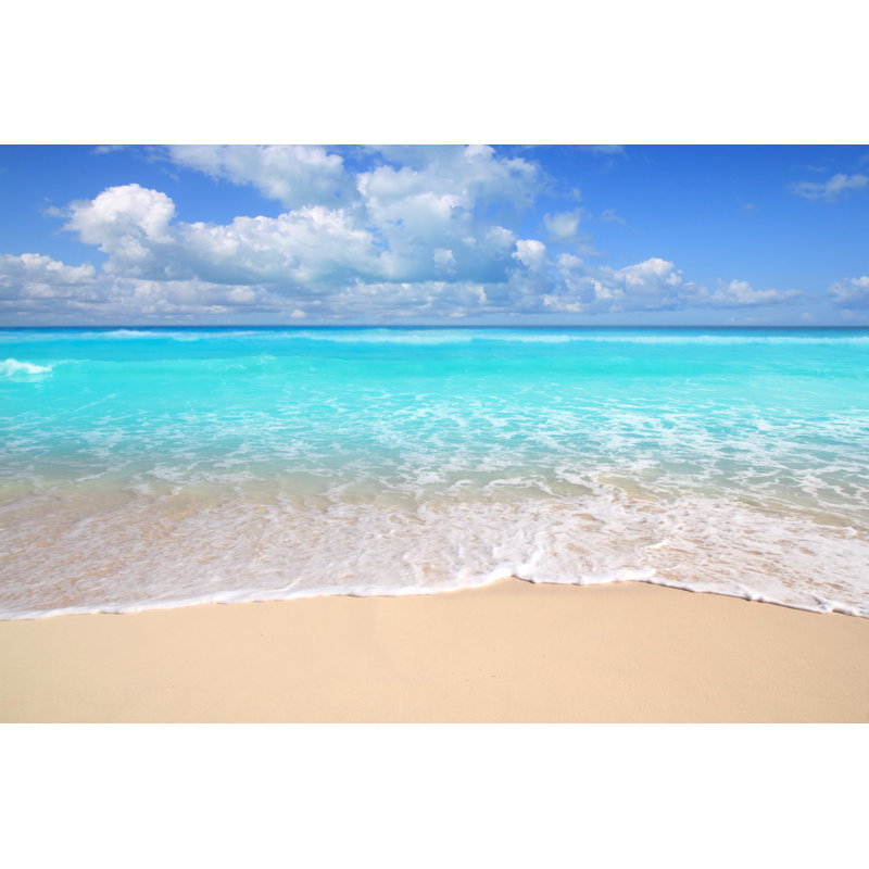 Plage de sable - photographie sur toile tendue, L 18 po x H 12 po