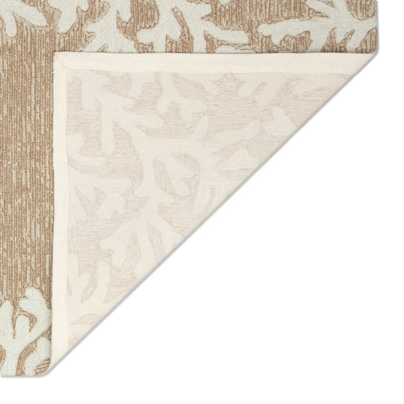 Tapis intérieur / extérieur touffeté à la main Vogt, Rectangle 2 pi 6 po x 4 pi