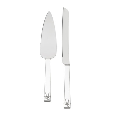 Vera Wang Love Knots Cake Knife & Server Silver