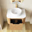 Meuble-lavabo flottant mural 30 po avec lavabo-570434173
