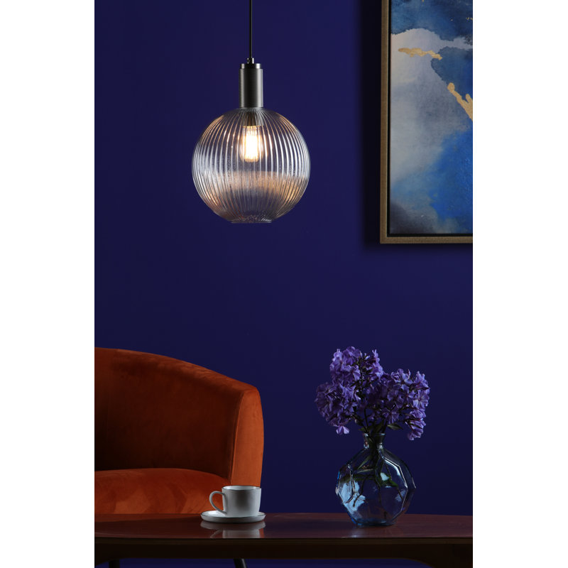 1 - Light Pendant, Antique Chrome