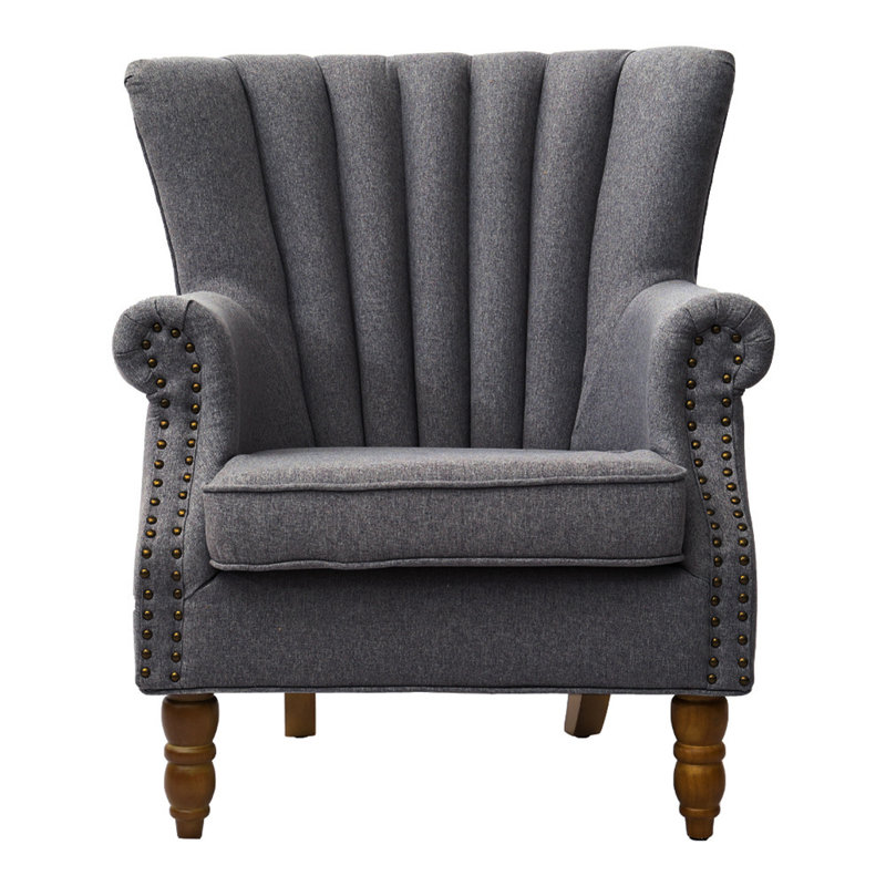 Edmay Upholstered Armchair, Grey