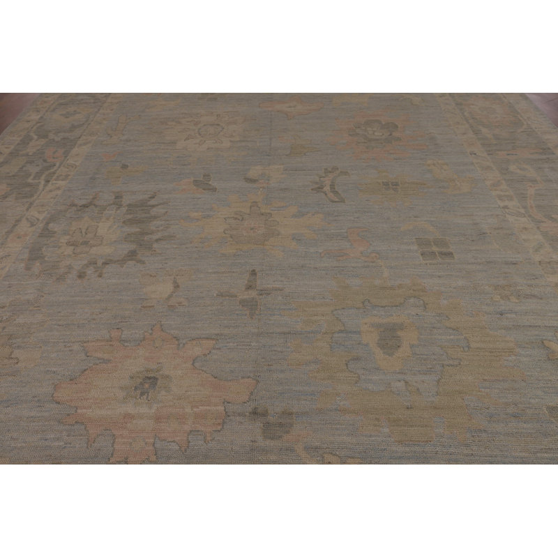 Vegetable Dye Oushak Turkish Large Rug 14