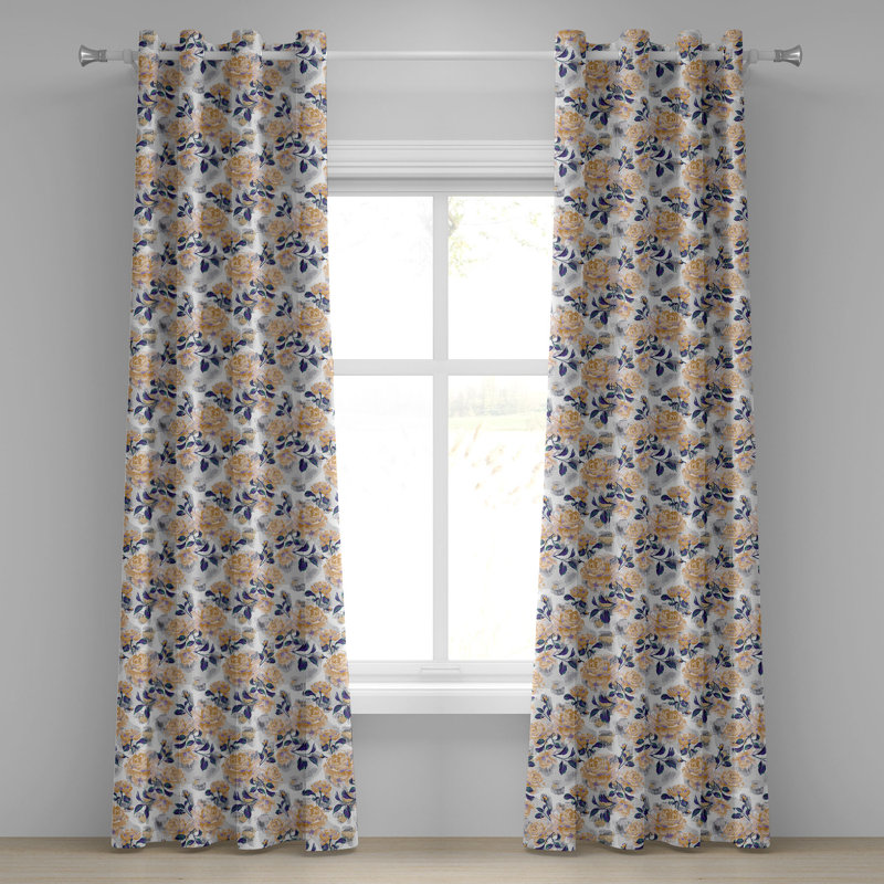 Semi Sheer Curtain Pair
