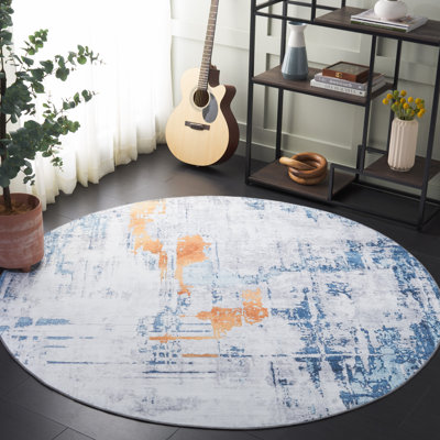 Tapis gris / bleu Josalina Monica 812