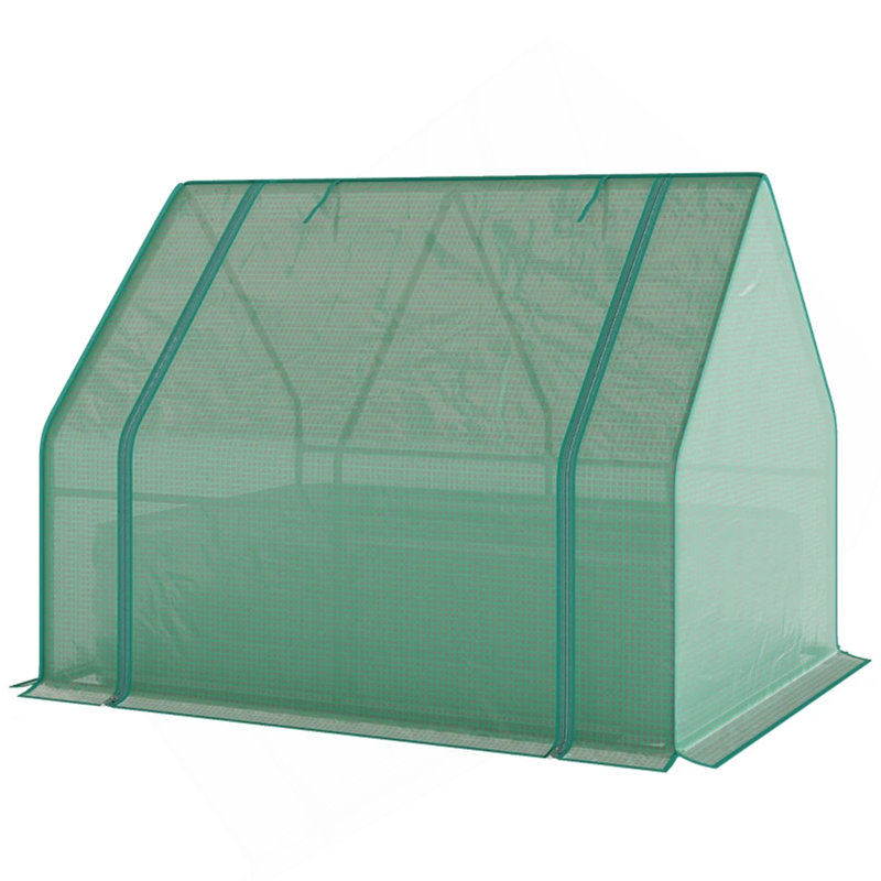 Raised Garden Bed,Mini Greenhouse,2-In-1 Raised Planter Greenhouse, Green