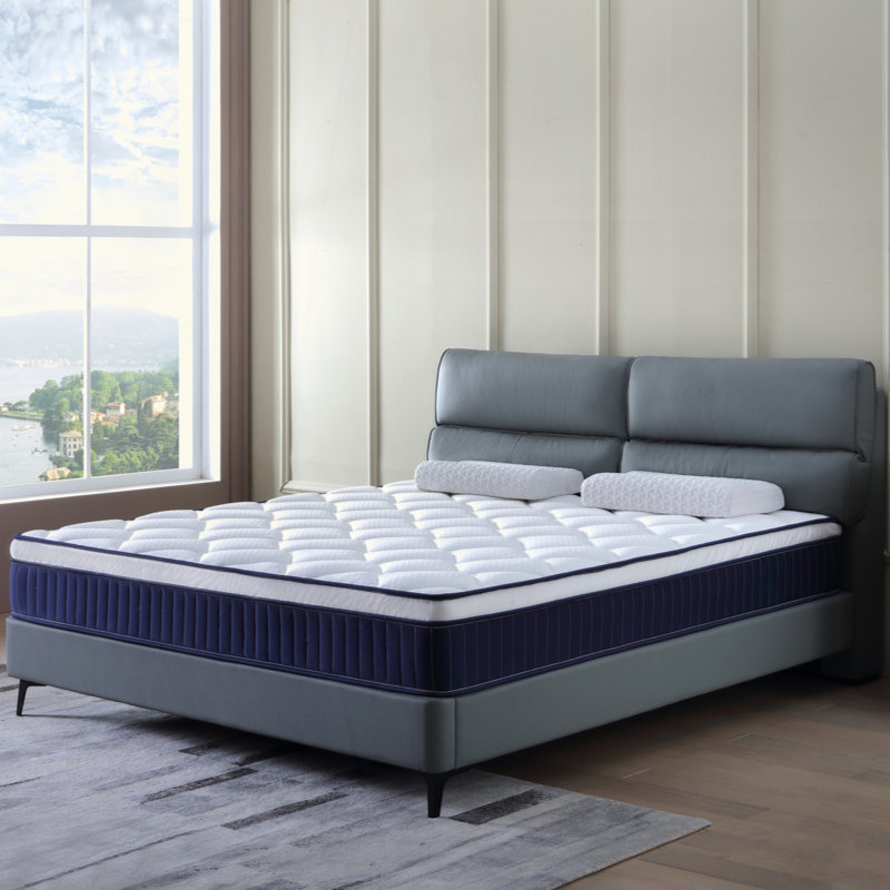 Matelas hybride à ressorts ensachés avec mousse à mémoire de forme certifiée Certipur-US, 10", Grand lit