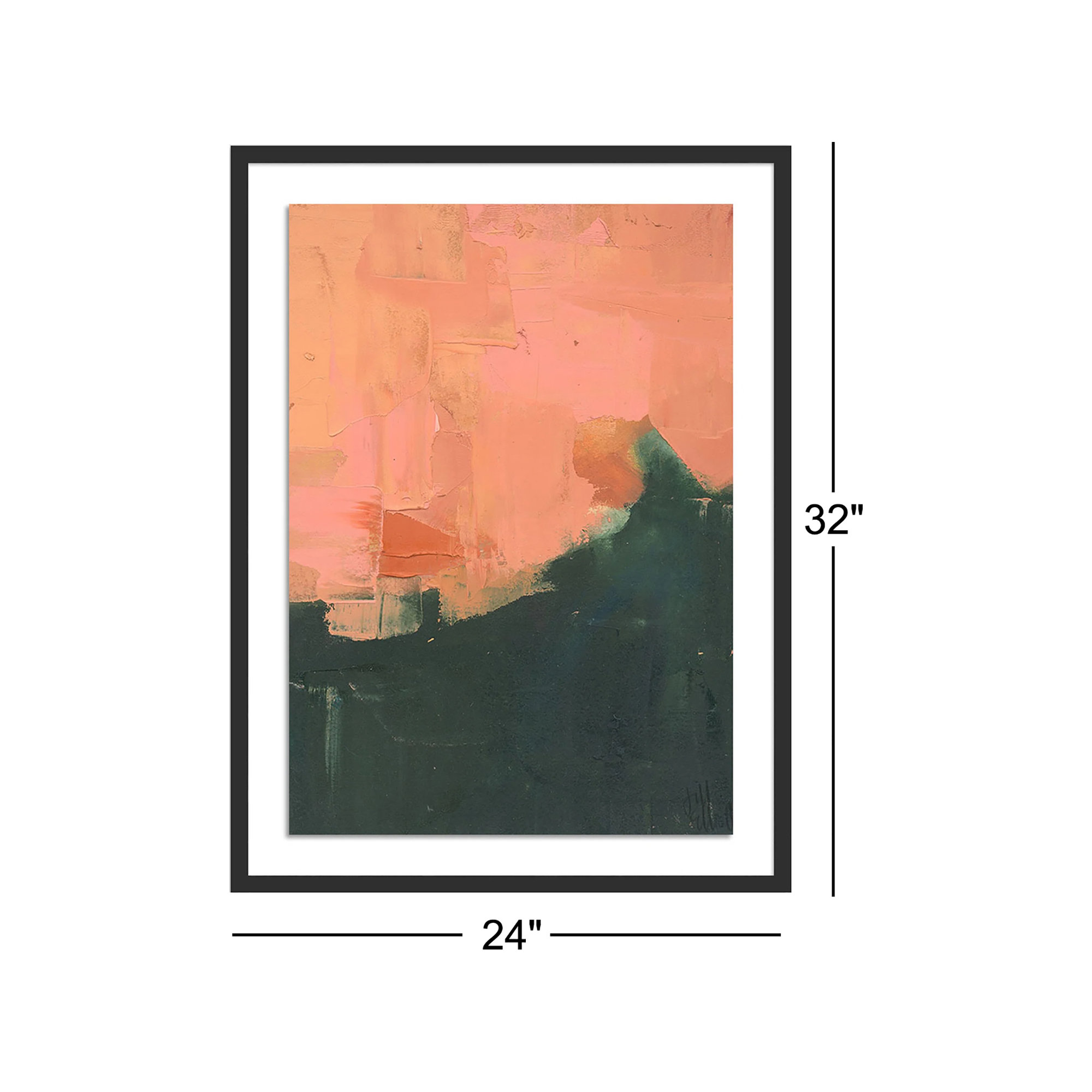 An Invitation by Jill Elliott, Black Floater Framed Canvas, 32" H x 24" W, Black