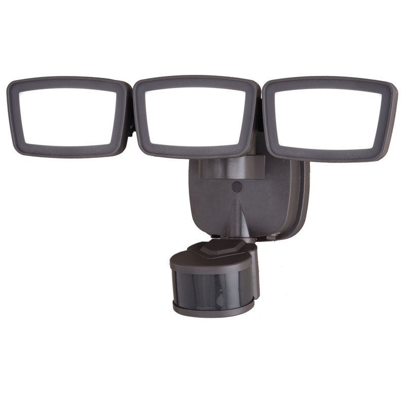 13 Watt LED Dusk to Dawn Outdoor Security Flood Light with Motion Sensor (pack of 1), Brown