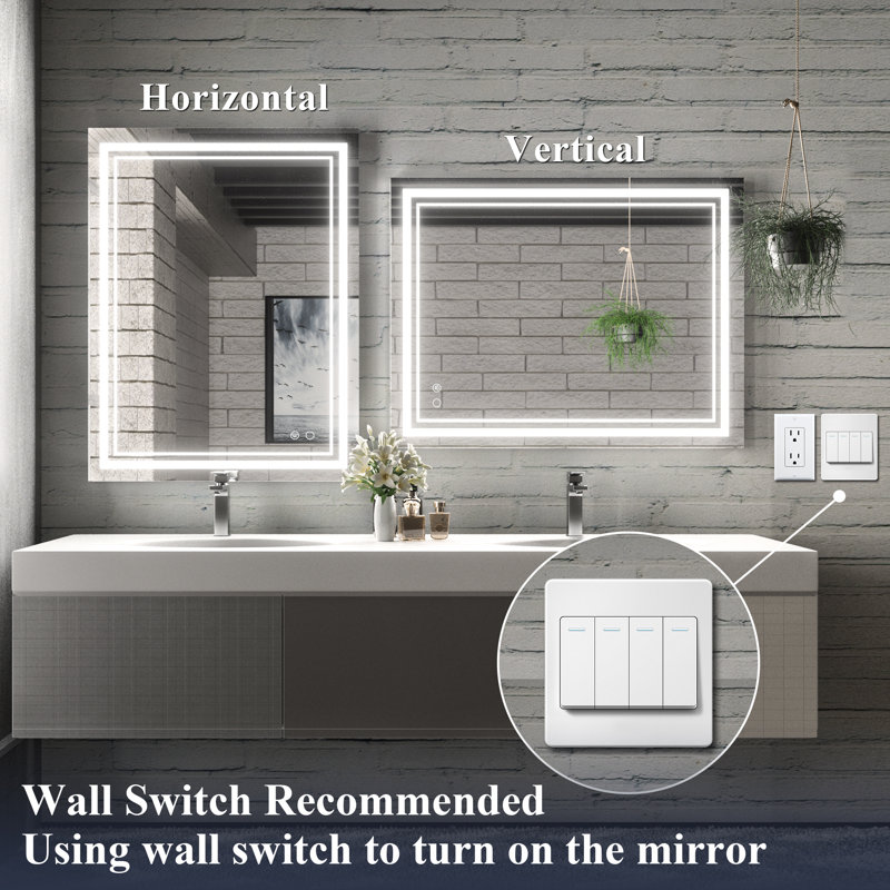 Miroir de salle de bain / meuble-lavabo Adorna, 28 po x 36 po