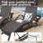K&K 80'' Outdoor Wicker Chaise Lounge Chairs Set of 2, Patio Rattan Reclining Chair Pull-out Side Table w/ 5 - Level Adjustable Backrest Ergonomic Wave Design Pool Sunbathing Recliners, Dark Brown-1971970108