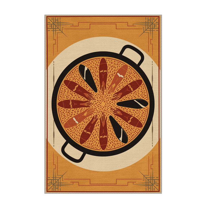 Tapis lavable à la machine Wilkerson Paella, 2 x 5