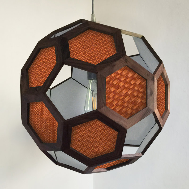 Chevalier 1 - Light Oil Pendant, Walnut/Orange