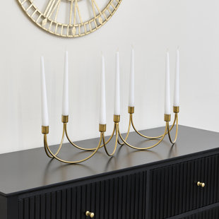 Candle Holder Metal Tabletop Candelabra