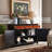 Large capacity painting practical accent cabinet