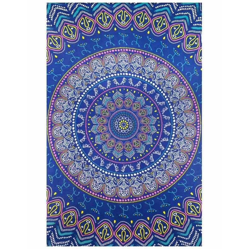 Tapisserie mandala en coton taino