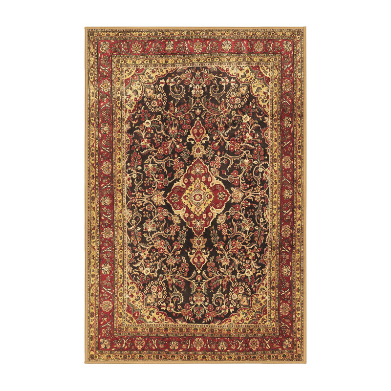 Tapis brun traditionnel Traditional 4494, Tapis de couloir 2 pi x 5 pi