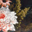 Kennington Floral Black Square Cushion Cover