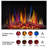 Ebern Designs Black Electric Fireplace Insert-668684879