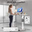 Bureau assis-debout électrique réglable en hauteur de 47 pouces avec plateau monobloc, double moteur et 4 mémoires de réglage.-1003771608