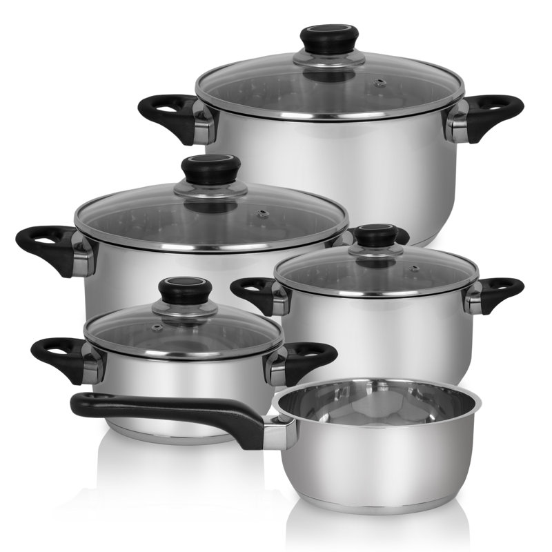 9 - Piece Stainless Steel Cookware Set